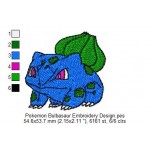Pokemon Bulbasaur Embroidery Design